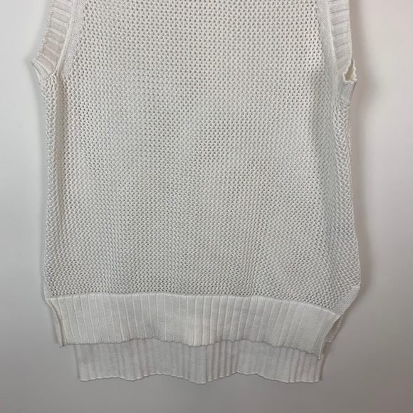 Cabi medium white asymmetrical open sweater tunic - Picture 5 of 8
